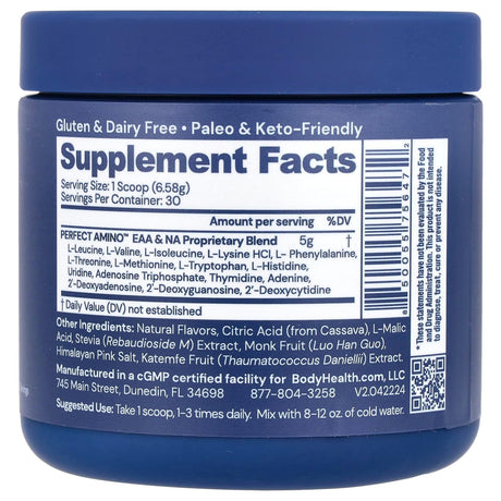 BodyHealth, Perfect Amino™, Mixed Berry , 6.96 oz (197.4 g) - Supply Center USA