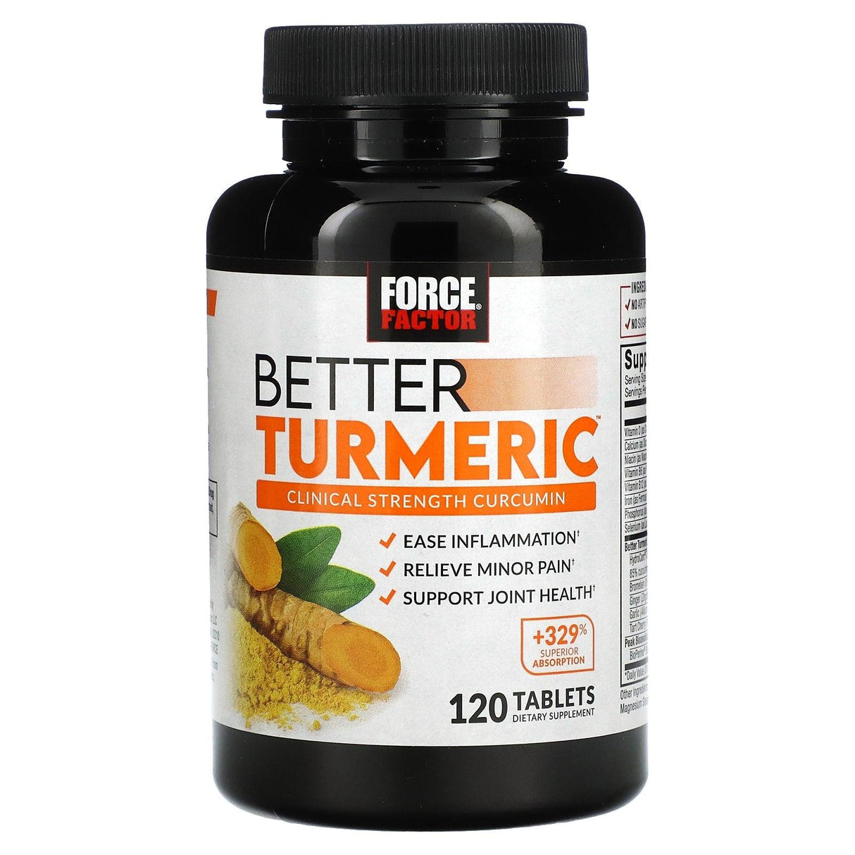 Force Factor, Better Turmeric, 120 Tablets - Supply Center USA