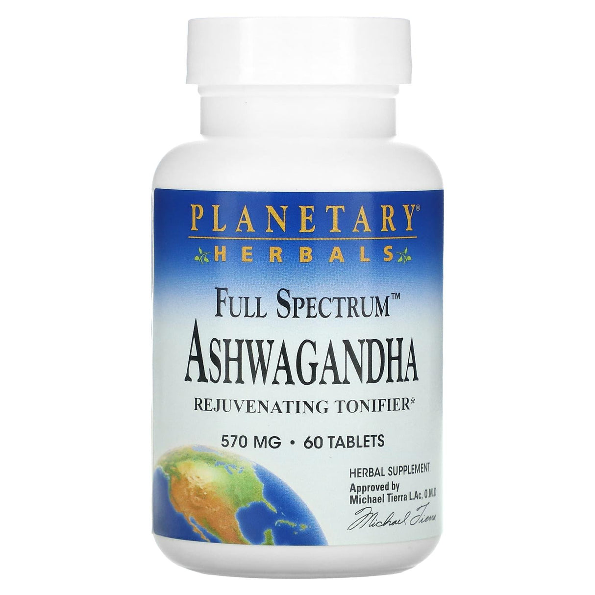 Planetary Herbals, Full Spectrum Ashwagandha, 570 mg, 120 Tablets - Supply Center USA