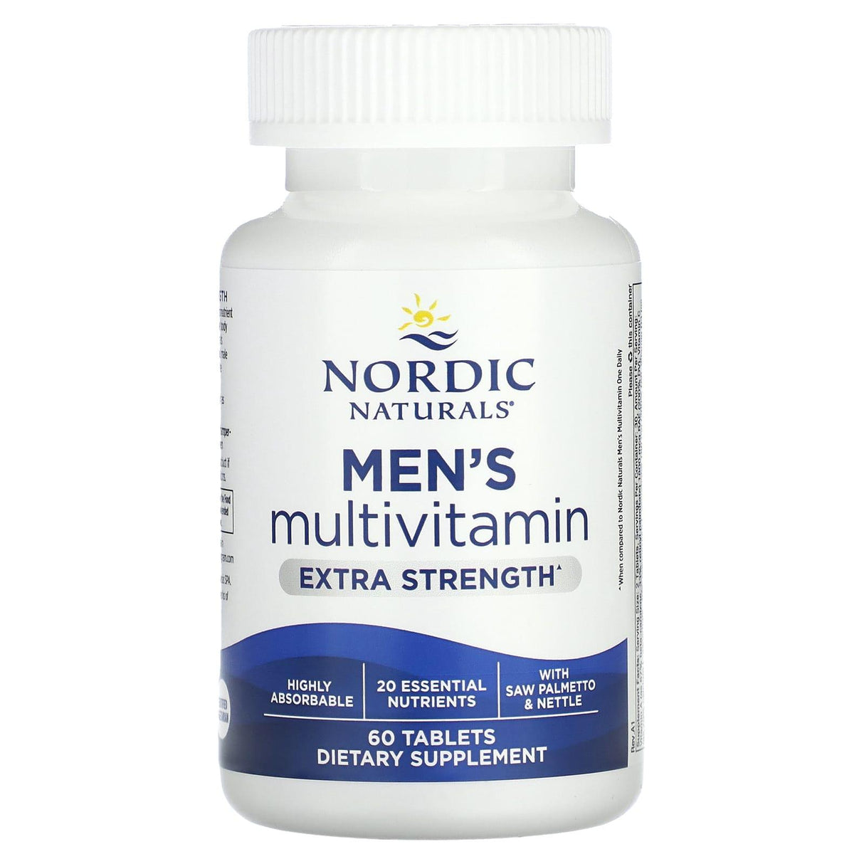 Nordic Naturals, Men's Multivitamin, Extra Strength, 60 Tablets - Supply Center USA