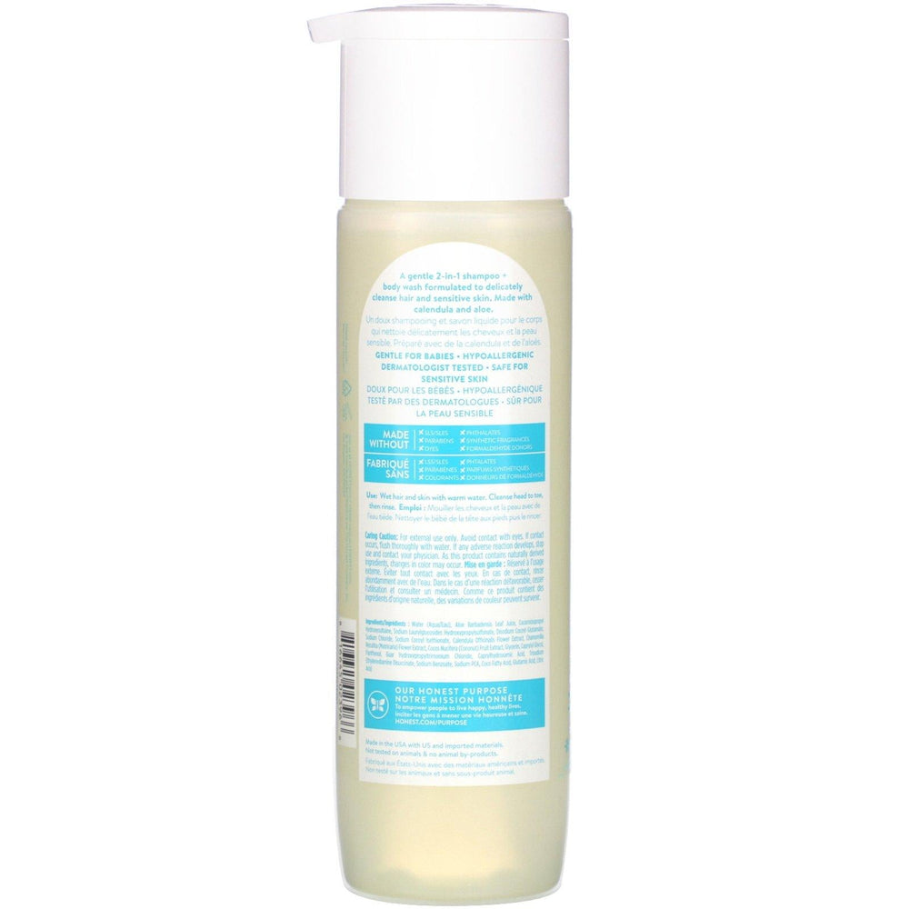 The Honest Company, Purely Sensitive Shampoo + Body Wash, Fragrance Free, 10.0 fl oz (295 ml) - HealthCentralUSA