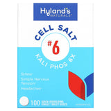 Hyland's Naturals, Cell Salt #6, Kali Phos 6X, 100 Quick-Dissolving Single Tablet - Supply Center USA