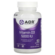 Advanced Orthomolecular Research AOR, Vitamin D3, 5,000 IU, 60 Softgels - Supply Center USA