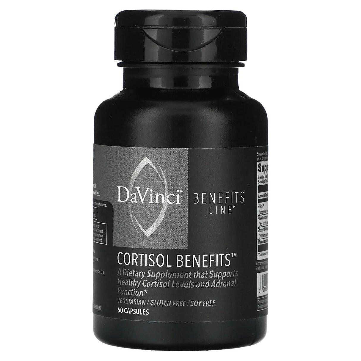 DaVinci Laboratories of Vermont, Benefits Line, Cortisol Benefits, 60 Capsules - Supply Center USA