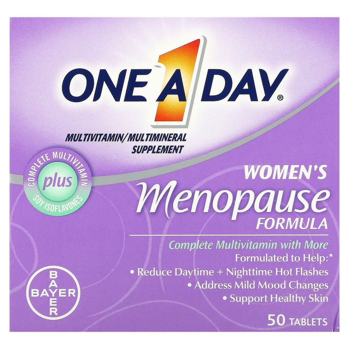 One-A-Day, Women's Menopause Formula, Multivitamin/Multimineral Supplement, 50 Tablets - Supply Center USA