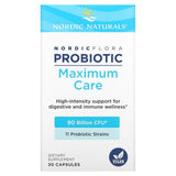 Nordic Naturals, Nordic Flora Probiotic, Maximum Care, 90 Billion CFU, 30 Capsules - Supply Center USA