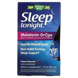 Nature's Way, Sleep Tonight, Melatonin Drops With L-Theanine & Herbals, Cherry, 2 fl oz ( 59 ml) - Supply Center USA