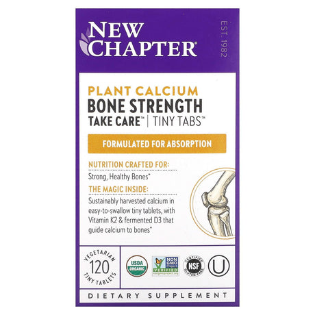 New Chapter, Plant Calcium, Bone Strength Take Care, 120 Vegetarian Tiny Tablets - Supply Center USA