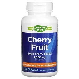 Nature's Way, Cherry Fruit, Sweet Cherry Extract, 1,000 mg, 180 Capsules - Supply Center USA