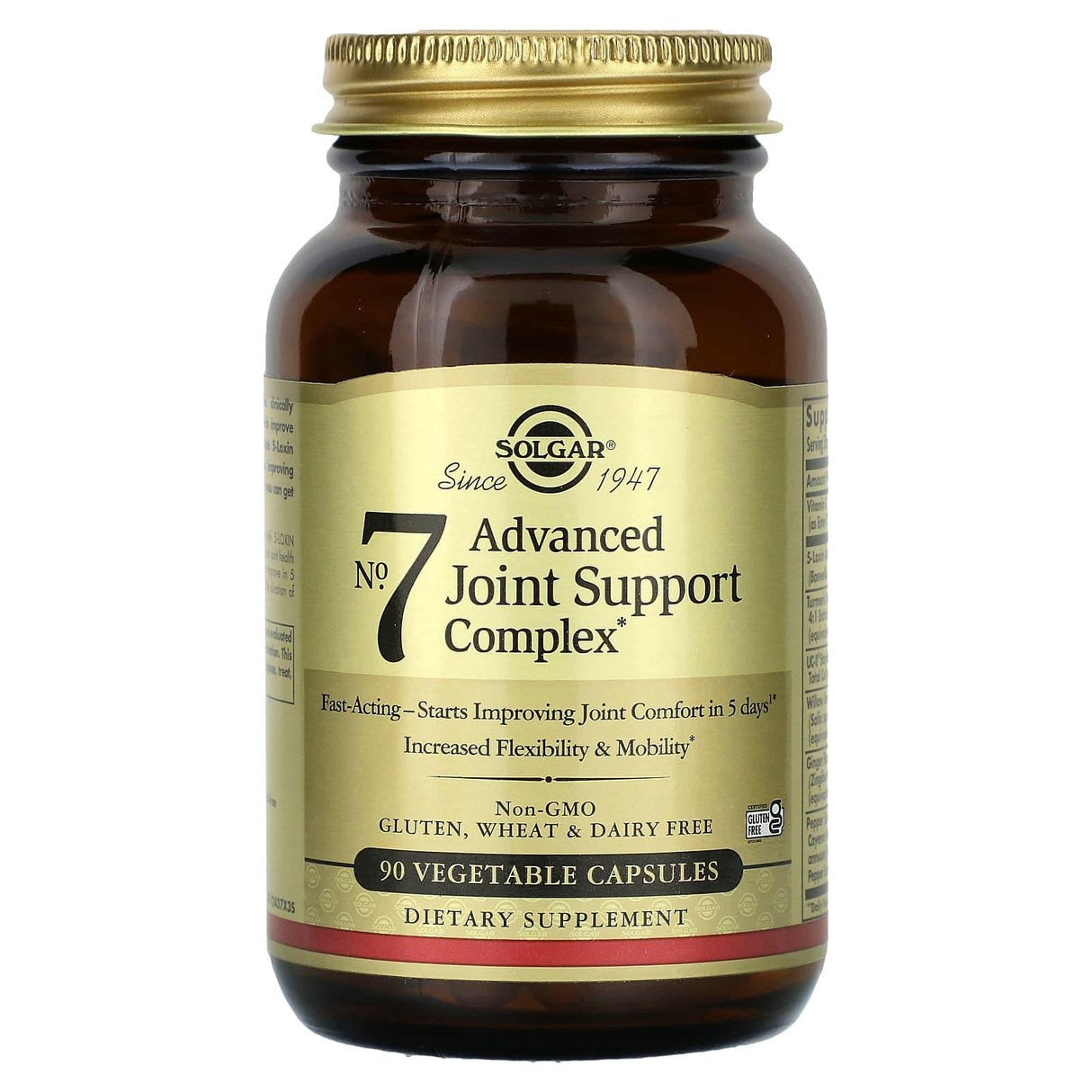 Solgar, No. 7, Advanced Joint Support Complex, 90 Vegetable Capsules - Supply Center USA