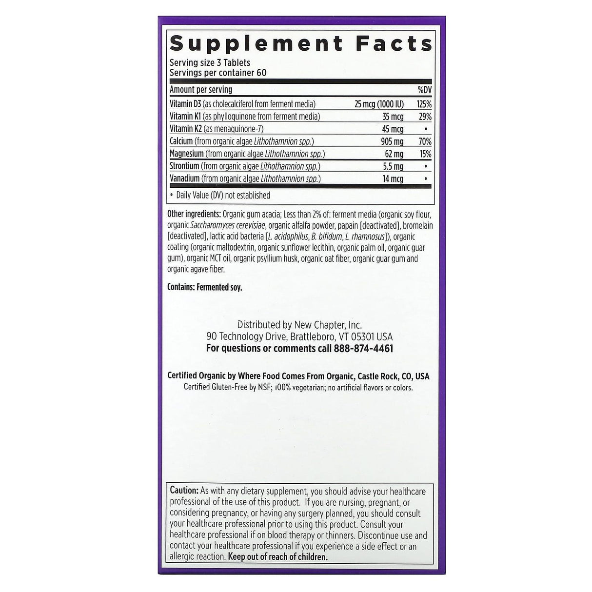 New Chapter, Bone Strength Take Care, 180 Vegetarian Slim Tablets - Supply Center USA