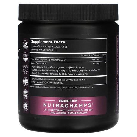 NutraChamps, Beet Heat, Black Cherry, 8.74 oz (248 g) - Supply Center USA