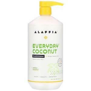 Alaffia, Everyday Coconut, Conditioner, Normal to Dry Hair, Purely Coconut, 32 fl oz (950 ml) - HealthCentralUSA