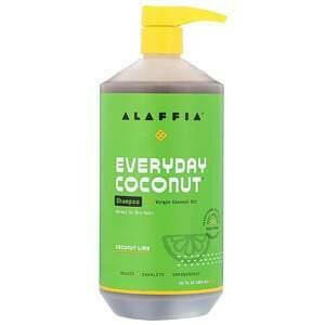 Alaffia, Everyday Coconut, Shampoo, Normal to Dry Hair, Coconut Lime, 32 fl oz (950 ml) - HealthCentralUSA