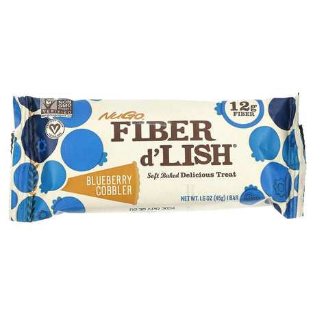 NuGo Nutrition, Fiber d'Lish, Blueberry Cobbler, 16 Bars 1.6 oz (45 g) Each - Supply Center USA