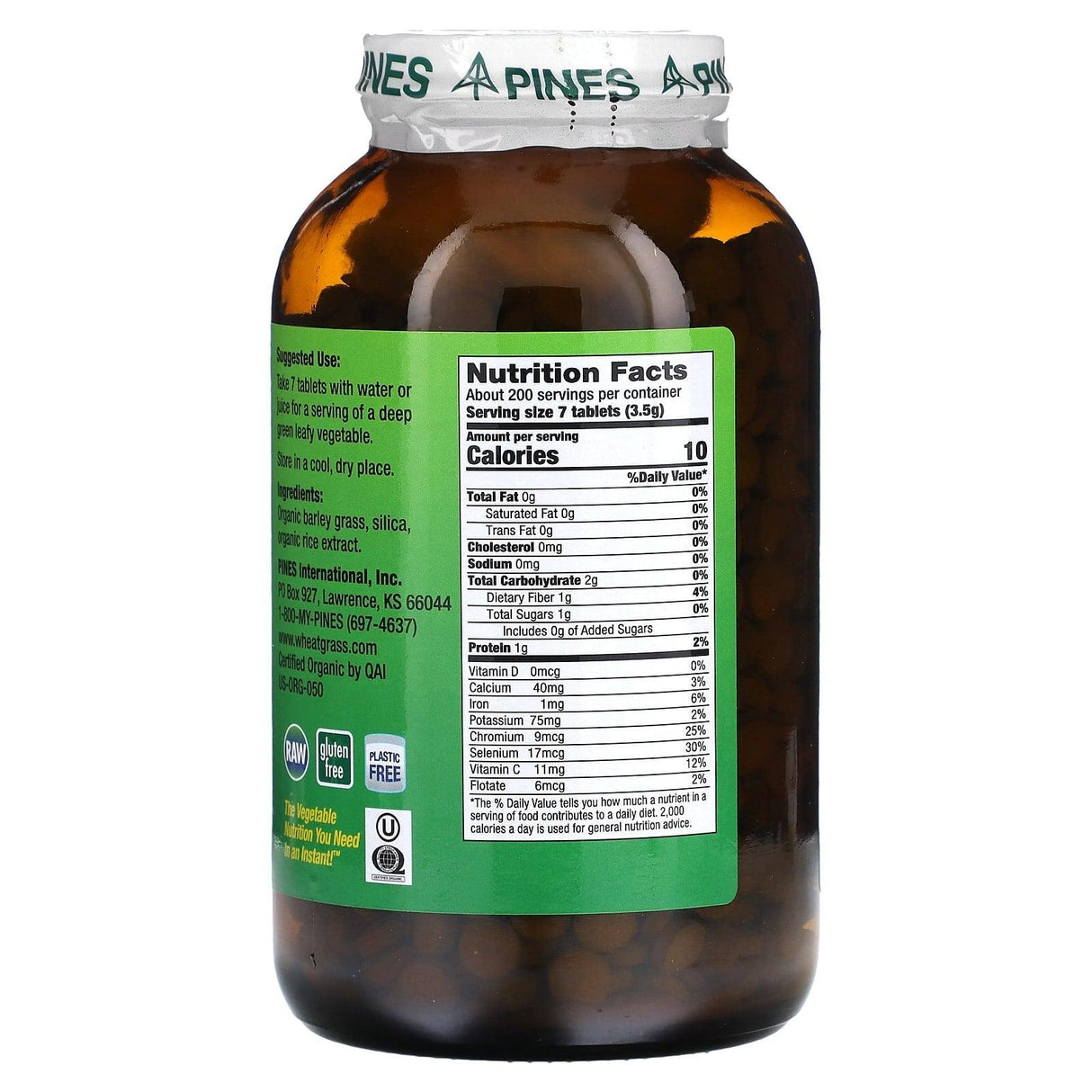 Pines International, Barley Grass, 1,400 Tablets - Supply Center USA