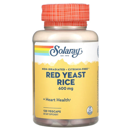 Solaray, Red Yeast Rice, 600 mg, 120 VegCaps - Supply Center USA