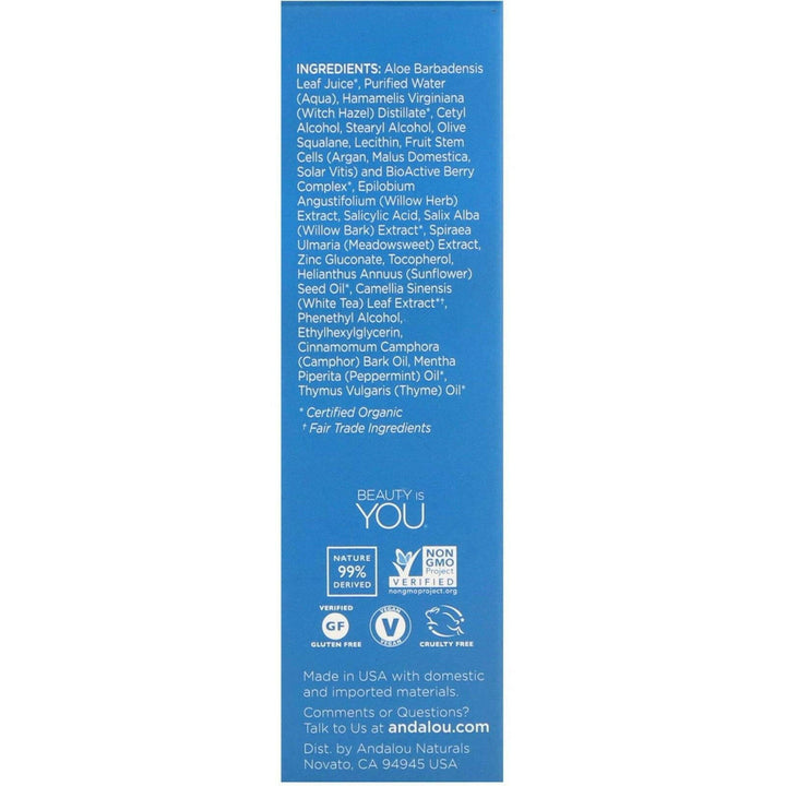 Andalou Naturals, Pure Pore Serum, Clear Skin, Willow Bark, 1.1 fl oz (32 ml) - HealthCentralUSA