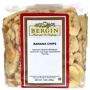 Bergin Fruit and Nut Company, Banana Chips, 9 oz (255 g) - Supply Center USA