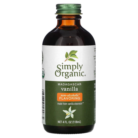 Simply Organic, Pure Madagascar Vanilla, Non-Alcoholic Flavoring, 2 fl oz (59 ml) - Supply Center USA