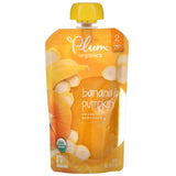 Plum Organics, Organic Baby Food, 6 Mos & Up, Banana & Pumpkin, 4 oz (113 g) - Supply Center USA