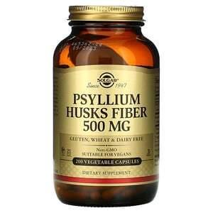 Solgar, Psyllium Husks Fiber, 500 mg, 200 Vegetable Capsules - Supply Center USA