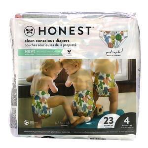 The Honest Company, Honest Diapers, Size 4, 22-37 Pounds, Cactus Cuties, 23 Diapers - Supply Center USA