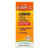 American Health, Ester-C Liquid with Citrus Bioflavonoids, Berry Flavor, 250 mg, 8 fl oz (237 ml) - Supply Center USA