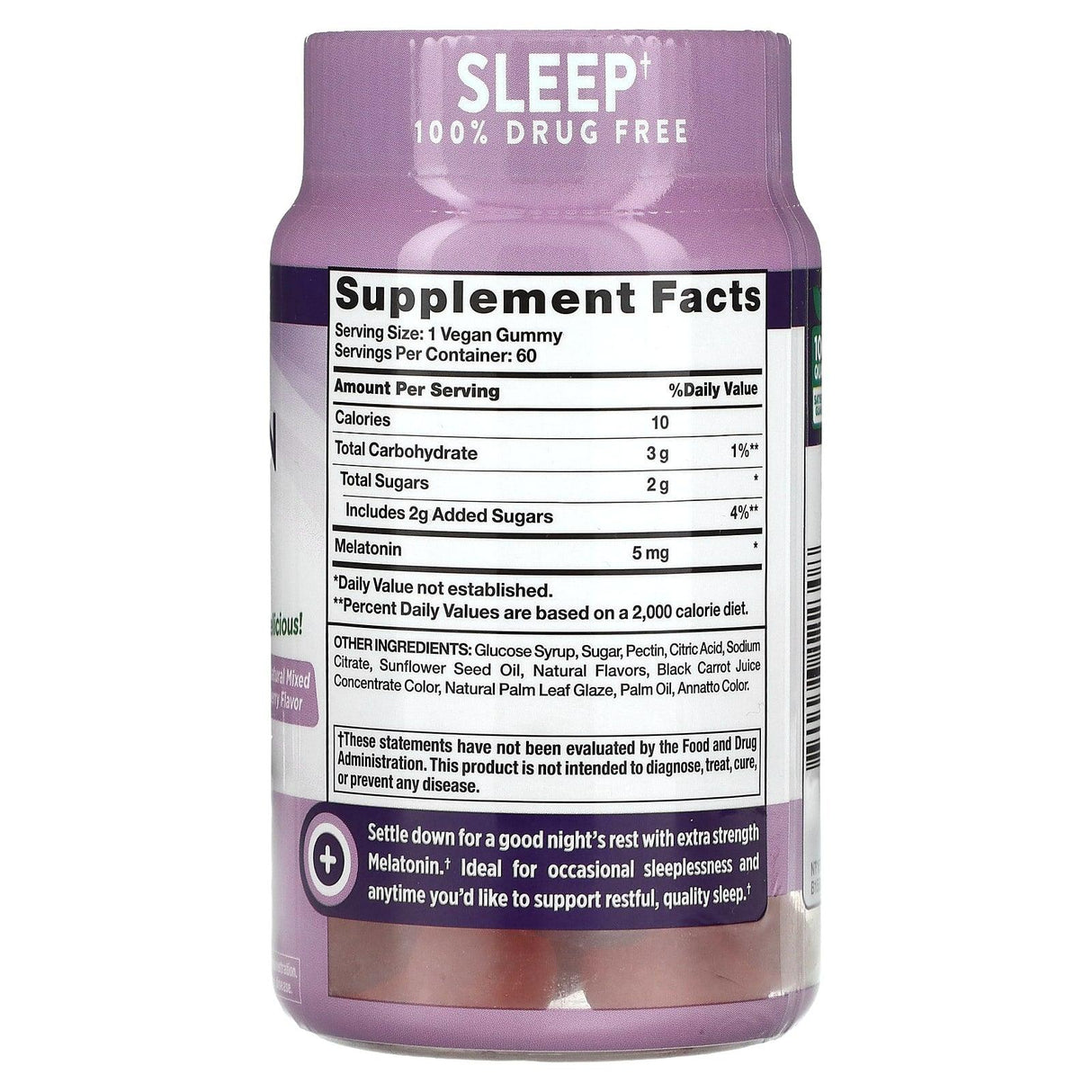 Nature's Truth, Sleep Melatonin, Mixed Berry, 5 mg, 60 Vegan Gummies - Supply Center USA