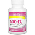 21st Century, 600+D3, Calcium & Vitamin D3 Supplement, 75 Tablets - Supply Center USA