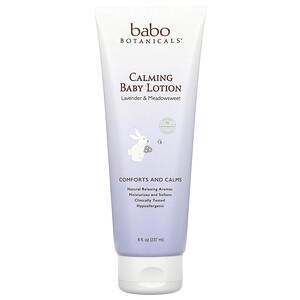 Babo Botanicals, Calming Baby Lotion, Lavender & Meadowsweet, 8 fl oz (237 ml) - Supply Center USA