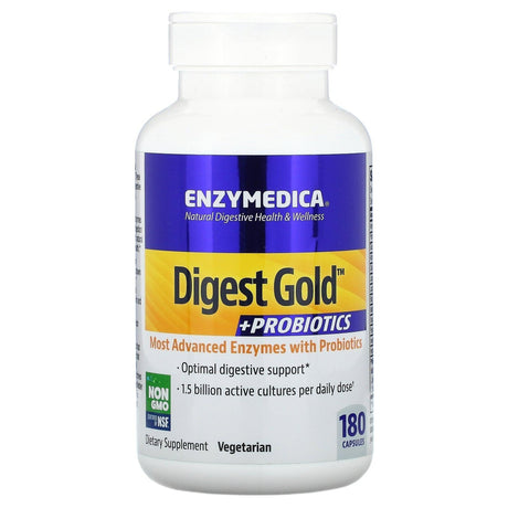 Enzymedica, Digest Gold + Probiotics, 180 Capsules - Supply Center USA