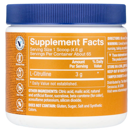 The Vitamin Shoppe, L-Citrulline, Tropical, 10.7 oz (302 g) - Supply Center USA