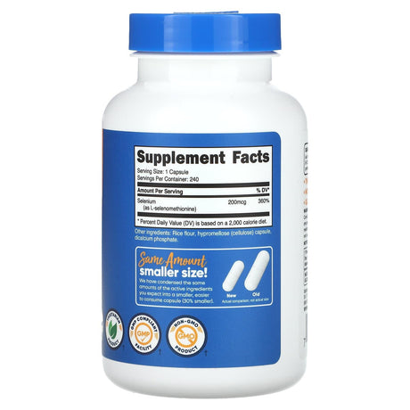 Nutricost, Selenium, 200 mcg, 240 Capsules - Supply Center USA