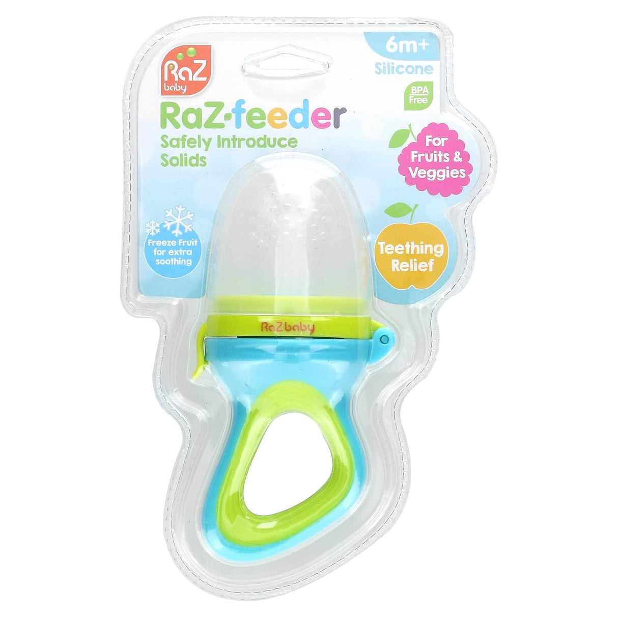 RaZbaby, Raz-Feeder, 6m+, Blue & Green, 1 Feeder - Supply Center USA