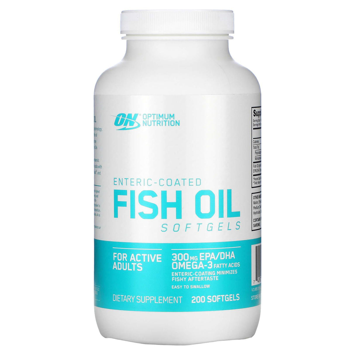 Optimum Nutrition, Enteric-Coated Fish Oil, 200 Softgels - Supply Center USA