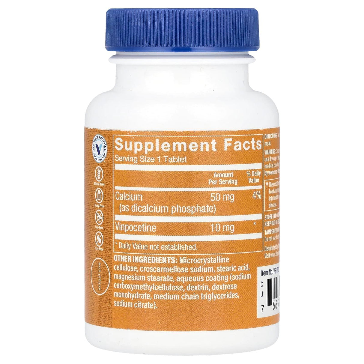 The Vitamin Shoppe, Vinpocetine, 10 mg, 120 Tablets - Supply Center USA