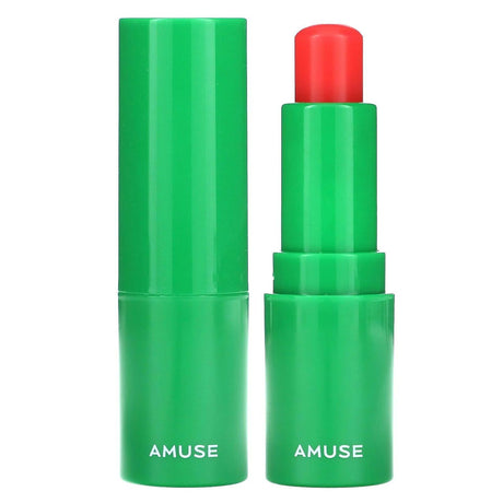 Amuse, Vegan Green Lip Balm, 02 Rose, 0.12 oz (3.5 g) - Supply Center USA