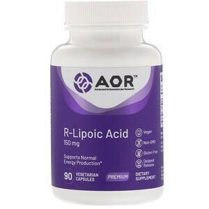 Advanced Orthomolecular Research AOR, R-Lipoic Acid, 150 mg, 90 Vegetarian Capsules - HealthCentralUSA