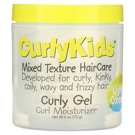 CurlyKids, Mixed Texture HairCare, Curly Gel, Light Control, 6 oz (170 g) - Supply Center USA