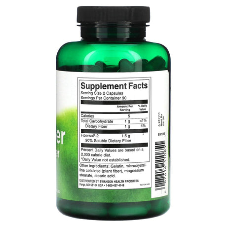 Swanson, Bio-Fiber, 750 mg, 180 Capsules - Supply Center USA