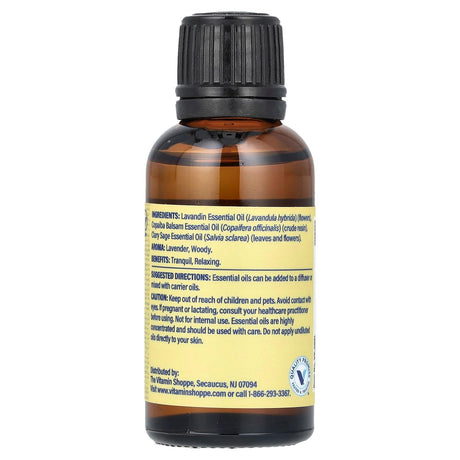 The Vitamin Shoppe, 100% Pure Essential Oil Blend, Slumber, 1 fl oz (30 ml) - Supply Center USA