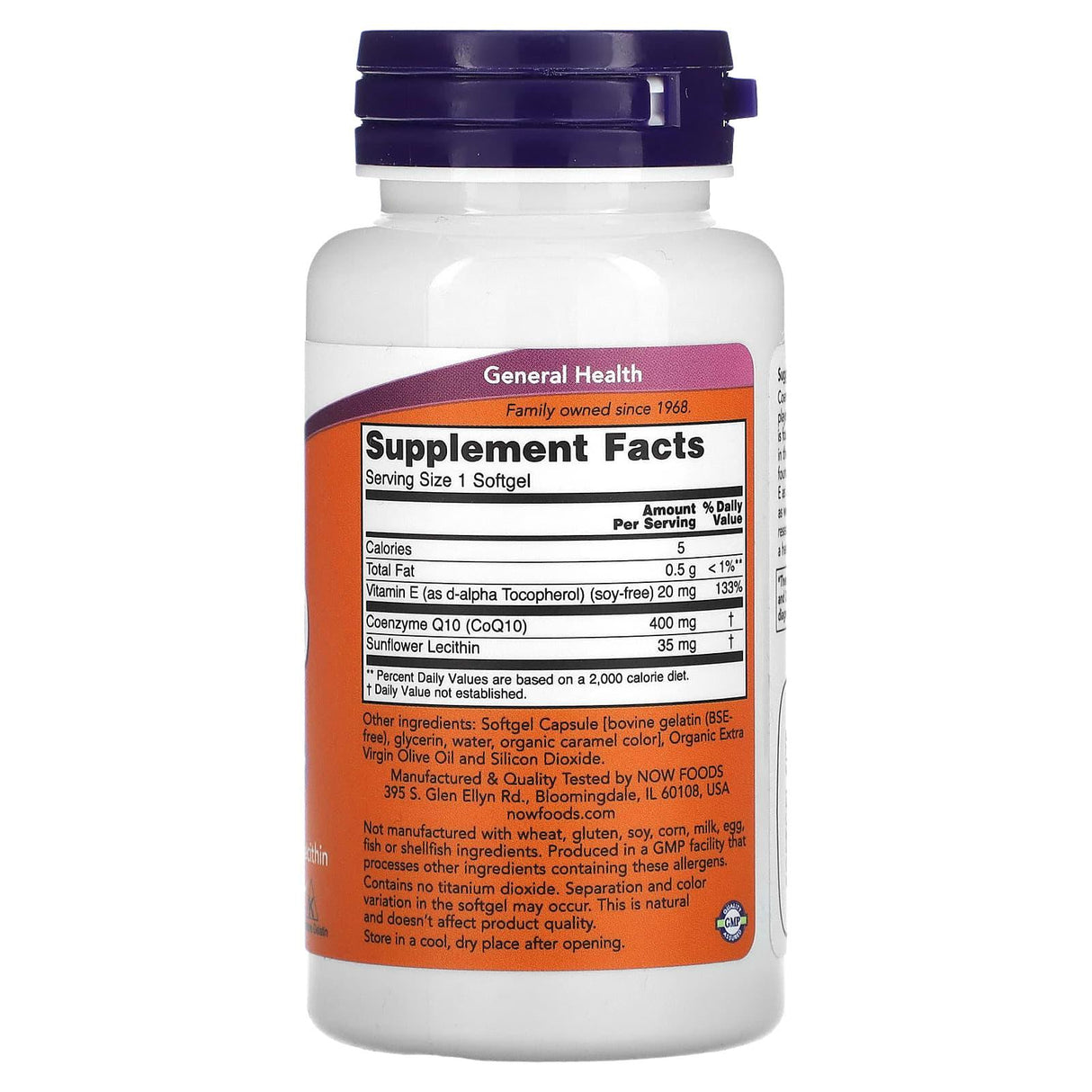 NOW Foods, CoQ10 , 400 mg , 30 Softgels - Supply Center USA