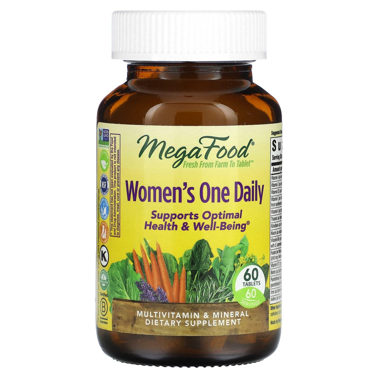 MegaFood, Women's One Daily MultiVitamin, 90 Tablets - Supply Center USA