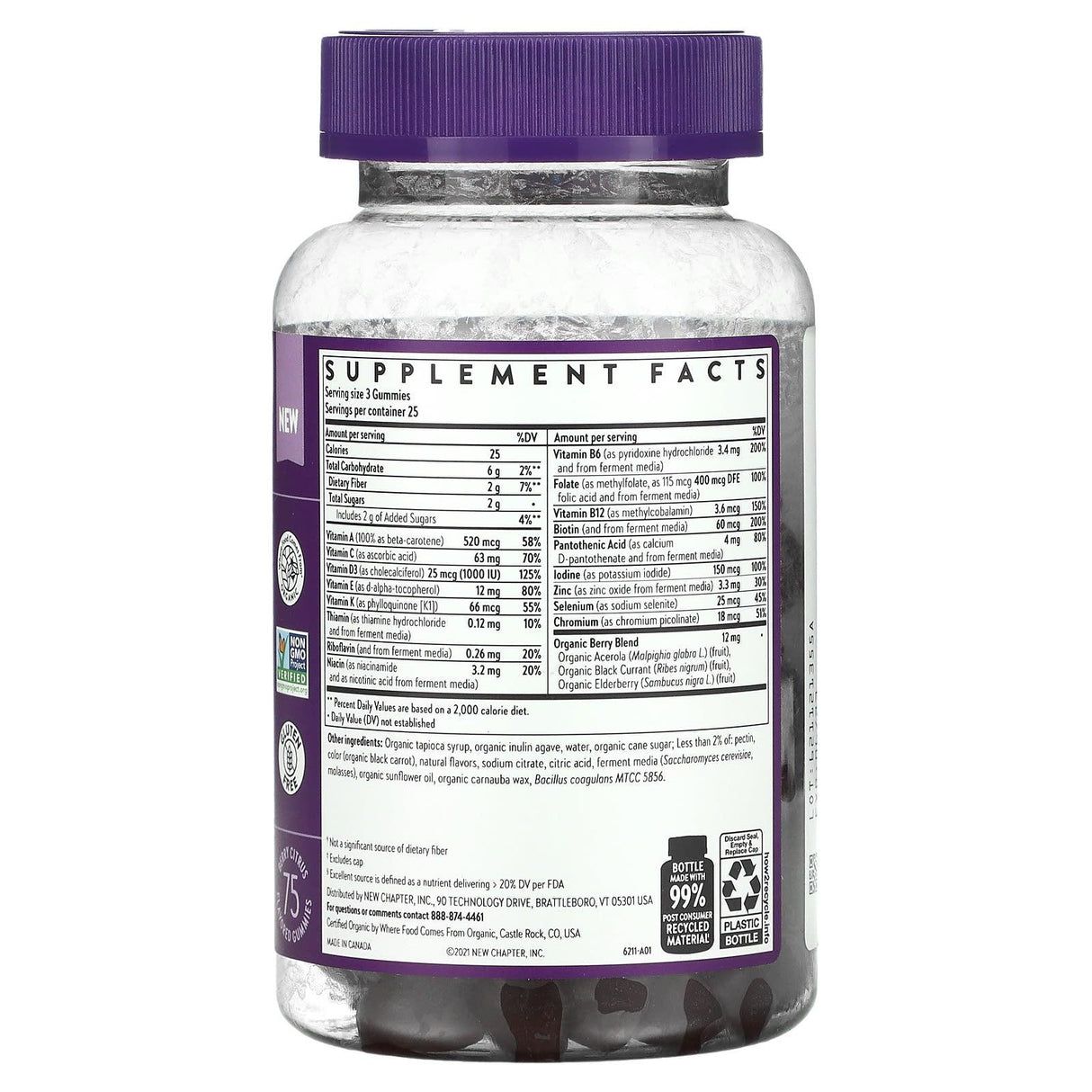 New Chapter, Women's Multivitamin, Berry Citrus, 75 Gummies - Supply Center USA