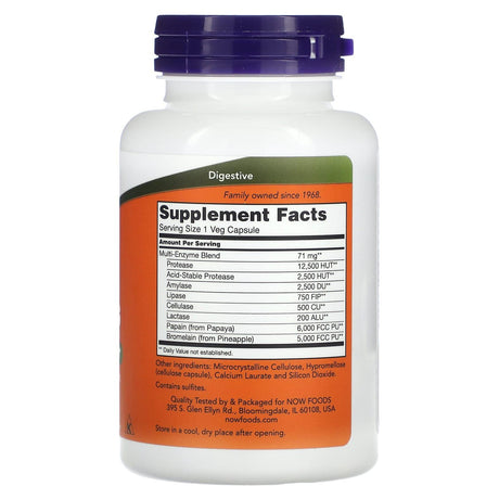 NOW Foods, Plant Enzymes, 120 Veg Capsules - Supply Center USA