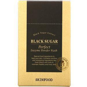 Skinfood, Black Sugar, Perfect Enzyme Powder Wash, 30 Packets, 0.04 fl oz (1.2 g) Each - Supply Center USA