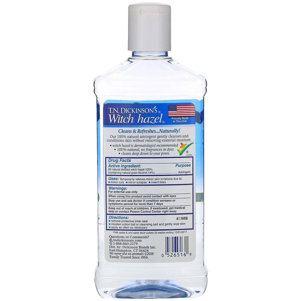 Dickinson Brands, Witch Hazel, For Face & Body, 16 fl oz (473 ml) - Supply Center USA