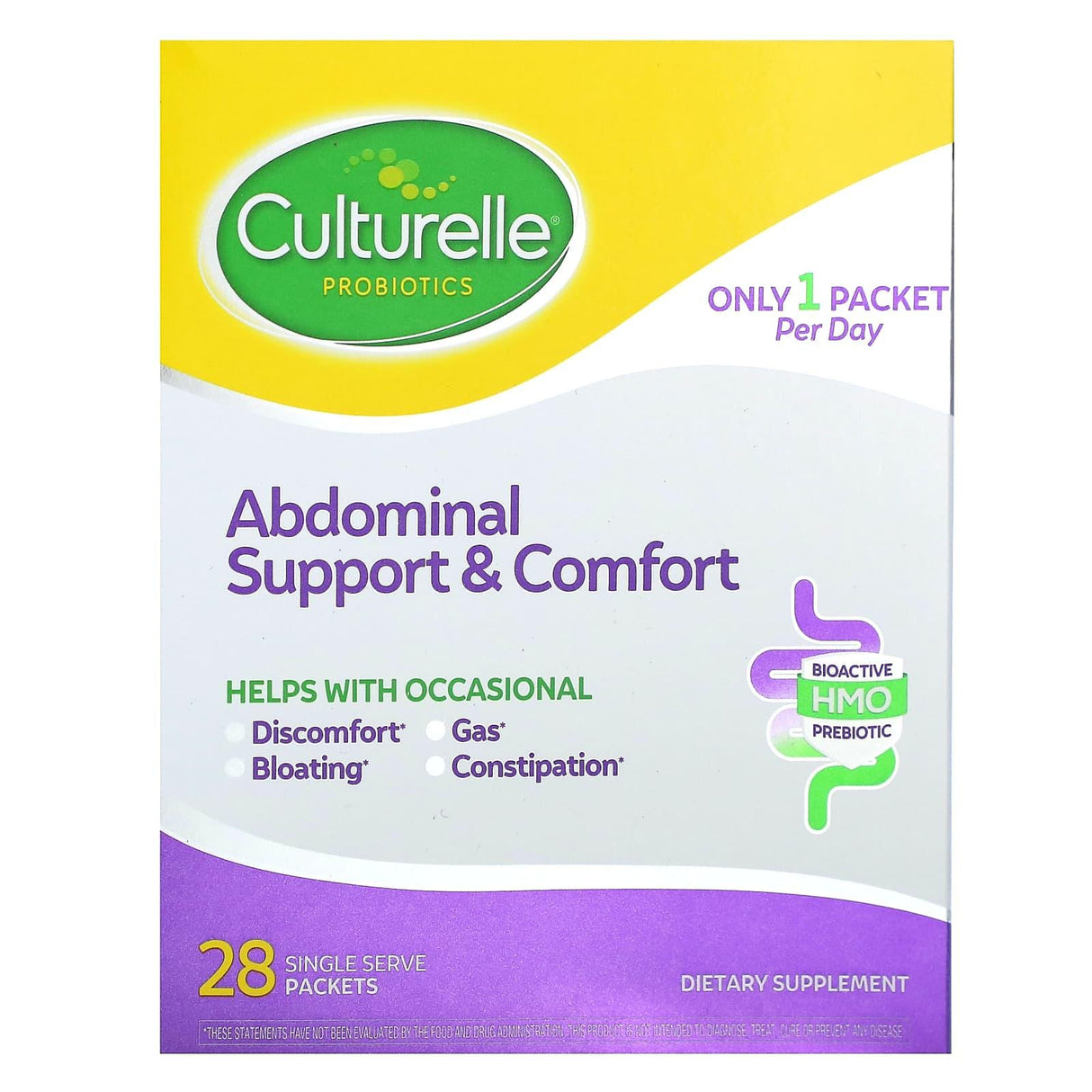 Culturelle, Probiotics, Abdominal Support & Comfort, 28 Single Serve Packets, 0.14 oz (4.035 g) Each - Supply Center USA