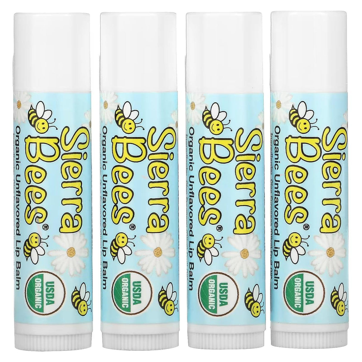 Sierra Bees, Organic Lip Balms, Creme Brulee, 4 Pack, 0.15 oz (4.25 g) Each - Supply Center USA